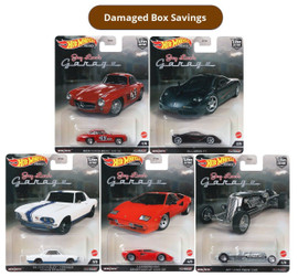Hot Wheels Car Culture 2022 Jay Leno's Garage Complete Set DAMAGED PACKAGING Hot Wheels Car Culture 2022 Jay Leno's Garage Complete Set DAMAGED PACKAGING