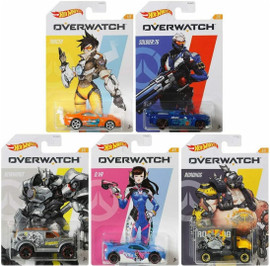 Hot Wheels Overwatch Car Series Die-Cast Vehicle 5-Pack, 1:64 Scale