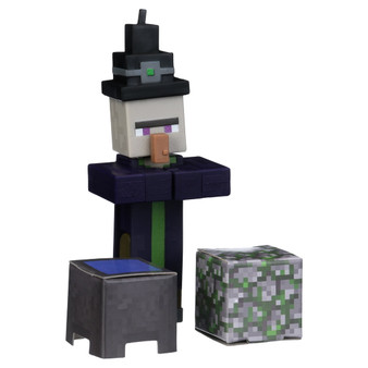 Minecraft Witch Craft-A-Block Action Figure Set
