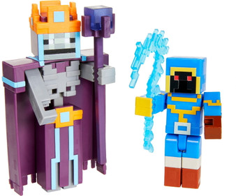 Minecraft Dungeons Stax Vs Skeleton Necromancer Figures