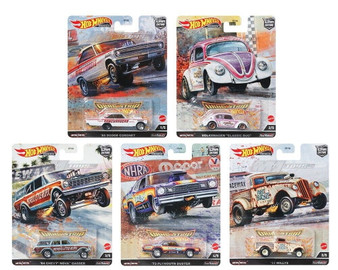 Hot Wheels Premium Culture Drag Strip Set of 5 Cars