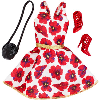 Barbie Seasonal Fashion Pack- Red & White Dress