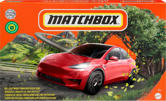 Matchbox Cars or Buses 12-Pack, Set of 12 Toy Electric Vehicles in 1:64 Scale (Styles May Vary)