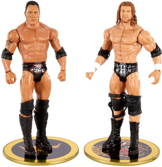 WWE The Rock Vs Triple H Championship Showdown 2-Pack Action Figures