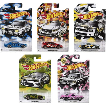 Hot Wheels Urban Camo Camouflage Series Complete Set of 5 Diecast Vehicles
