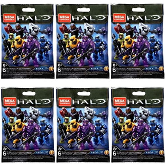 Mega Construx Halo Universe Series 1 Blind Bag Mini Figures Complete Set of 6