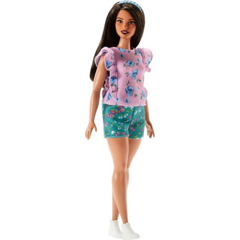 Barbie Fashionistas Doll, Curvy Body Type Wearing Floral Frills