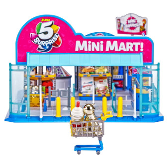 5 Surprise Mini Brands Electronic Mini Mart with 4 Mystery Mini Brands Playset by ZURU