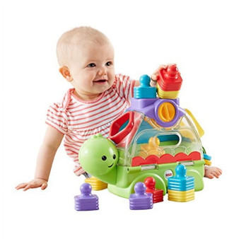 Fisher Price Little Stackers Sort 'N Spill Turtle