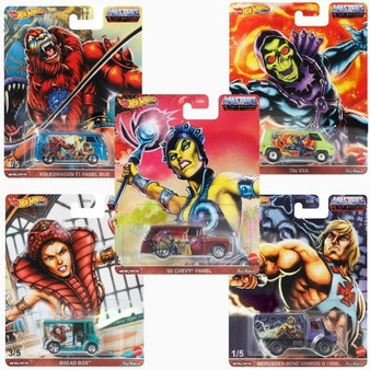 Hot Wheels 2021 Pop Culture Dash J Masters of the Universe Set of 5, 1:64