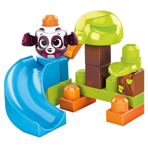 Mega Bloks Peek A Blocks Panda Slide Colorful Building Set GWH31 from Pappystoyshop.com