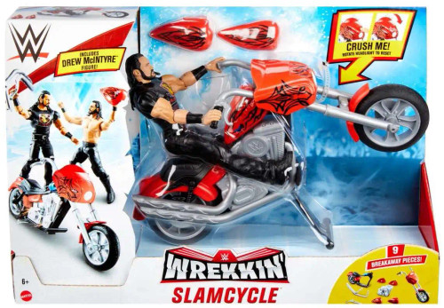 WWE Wrestling Wrekkin Slam Cycle Vehicle with Drew McIntyre