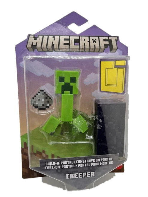 Minecraft Creeper Action Figure 3.25 In with 1 Build A Portal Piece & 1 Accessory HFC33 from Pappystoyshop.com
