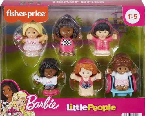 Fisher Price Little People Barbie Figure 6 Piece Pack