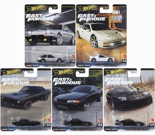 Hot Wheels Fast and Furious 5 Car Bundle HNW46-956E HNW46-956E from Pappystoyshop.com