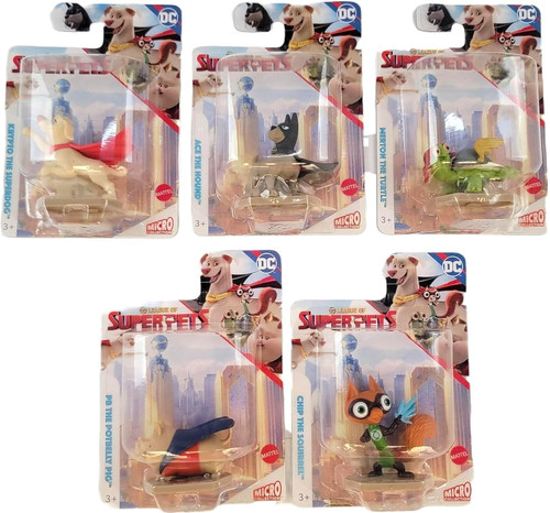 League of Super Pets Micro Collection Complete Bundle of 5 HHB04 from Pappystoyshop.com