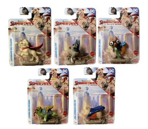 League of Super Pets Micro Collection Complete Set of 5