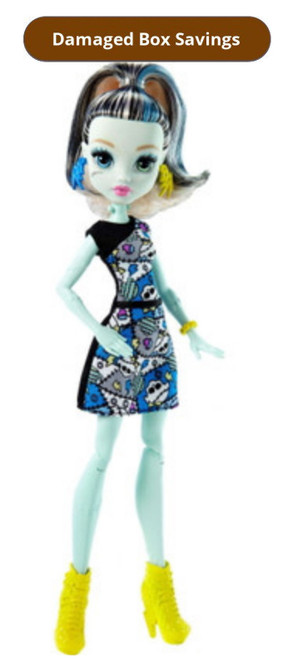 Monster High Frankie Stein Doll DAMAGED PACKAGING DNV66 from Pappystoyshop.com