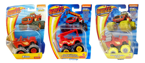 Fisher Price Nickelodeon Blaze & The Monster Machines Blaze Bundle of 3 CGF20x3 from Pappystoyshop.com