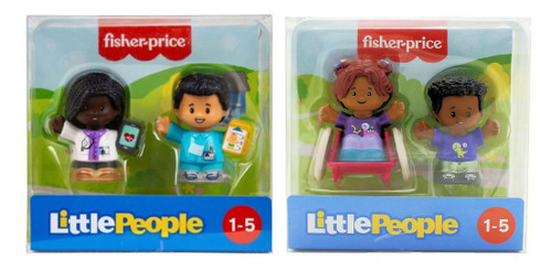 Fisher Price Little People Two Figure Packs Bundle Doctor Nurse Wheelchair DVM92 from Pappystoyshop.com
