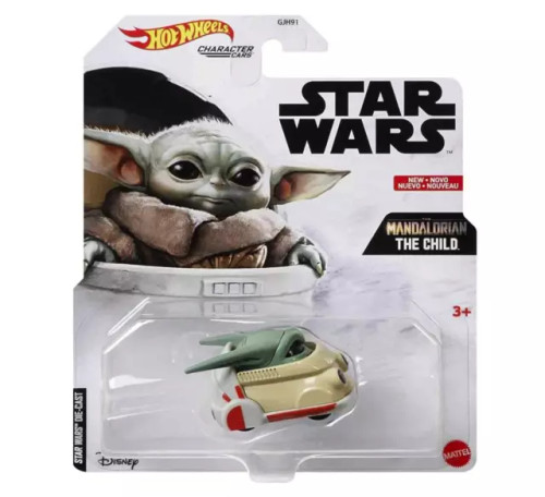 Hot Wheels Character Cars Star Wars Mandalorian The Child Baby Yoda Grogu GWR45 from Pappystoyshop.com