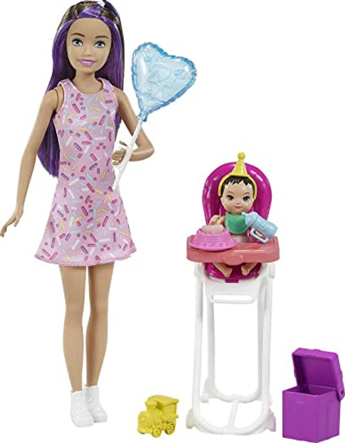 Barbie Skipper Babysitter Inc Birthday Feeding Playset