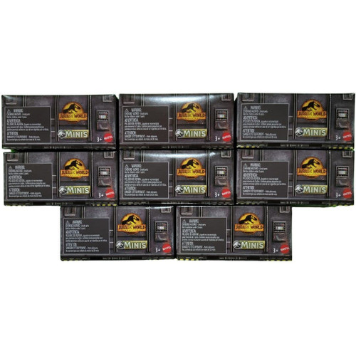 Jurassic World Dominion Minis Dinosaurs Bundle of 8 Blind Box Surprise Packs GWP38-956A GWP38-956A from Pappystoyshop.com
