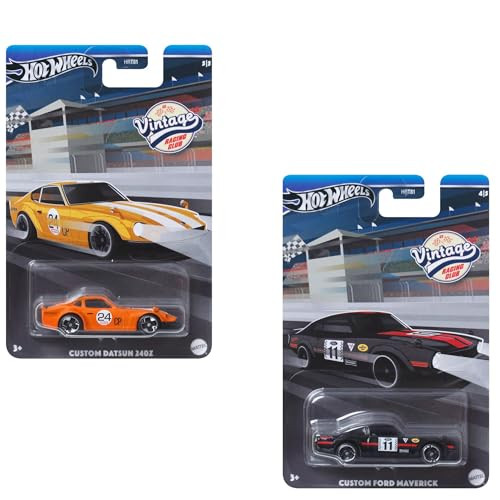 Hot Wheels 2024 Vintage Racing Club 2 Car Bundle HRT81-956B HRT81-956B from Pappystoyshop.com
