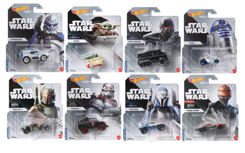 Hot Wheels Star Wars Character Cars Collection Bundle of 8 HHB74 956E HHB74 956E from Pappystoyshop.com