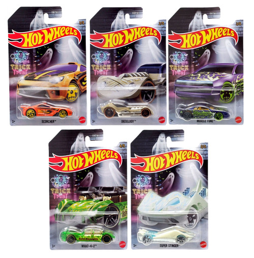 Hot Wheels 2022 Halloween Vehicle Collectors Bundle Haunted Graphics DXT91-956E DXT91-956E from Pappystoyshop.com
