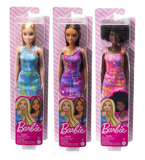 Barbie Fabulous Dolls with Signature Logo Dress Collector Bundle of 3 HGM57-HGM58-HGM59 from Pappystoyshop.com