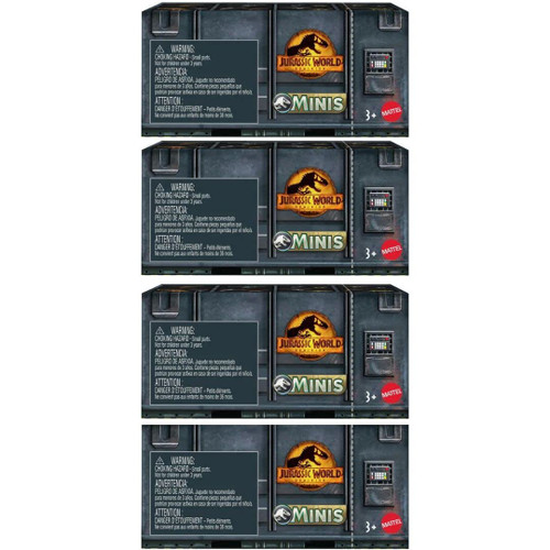 Jurassic World Dominion Minis Surprise Bundle of 4 Mini Dinosaurs GWP38 from Pappystoyshop.com