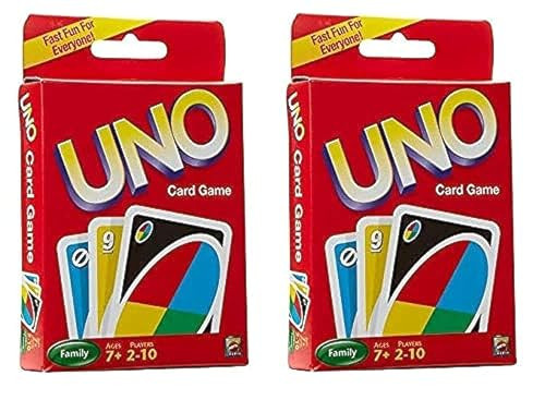 UNO Card Game 2 Pack Bundle for Family Fun Night 42003 from Pappystoyshop.com
