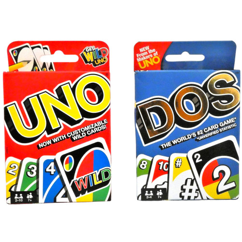 UNO Card Game Bundled with Dos Card Game