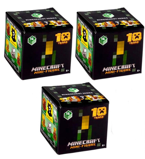 Minecraft Achievement Mini Figure Series 16 Blind-Box 3-Pack Minecraft Achievement Mini Figure Series 16 Blind-Box 3-Pack