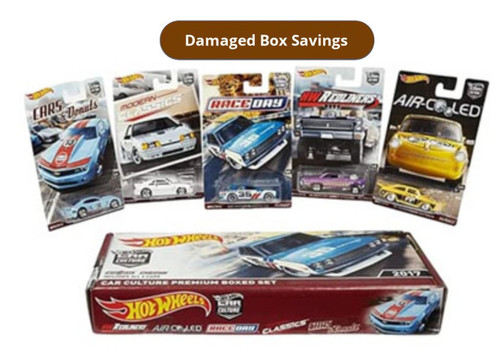 Hot Wheels 2017 Car Culture Premium Boxed Set DAMAGED PACKAGING FPW86 from Pappystoyshop.com