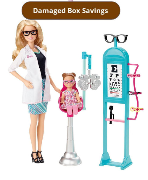 Barbie Careers Eye Doctor Playset DAMAGED PACKAGING DHB63 from Pappystoyshop.com