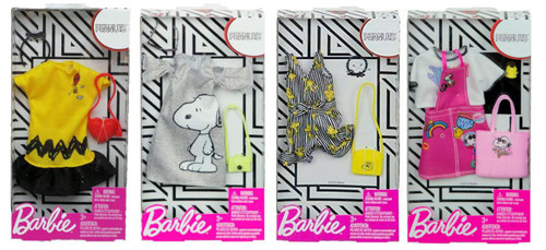 Barbie Fashion Peanuts Character Fashion Pack of 4