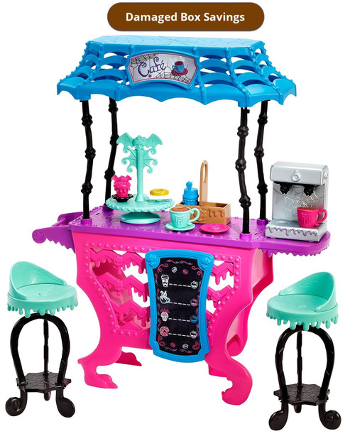 Monster High Monster High Fright Roast Coffee Playset DAMAGED PACKAGING DNX01 from Pappystoyshop.com