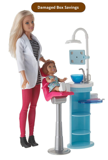 Barbie Careers Dentist Playset DAMAGED PACKAGING DHB64 from Pappystoyshop.com