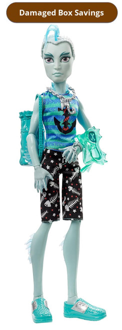 Monster High Shriekwrecked Gillington Gil Webber Doll DAMAGED PACKAGING DTV85 from Pappystoyshop.com