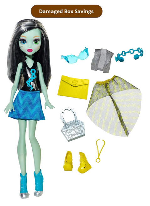 Monster High Day-to-Night Fashions Frankie Stein Doll DAMAGED PACKAGING DRL76 from Pappystoyshop.com
