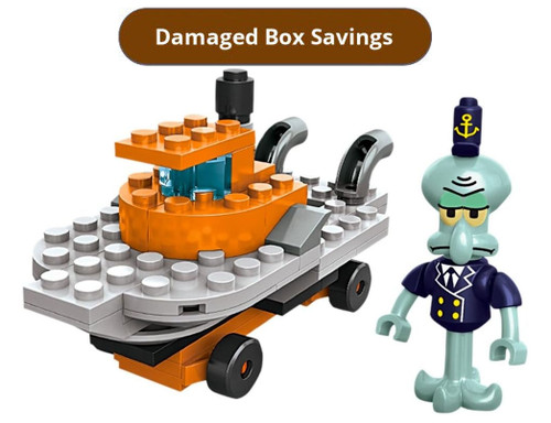 Mega Bloks Spongebob Squarepants Squidward Racer Playset DAMAGED PACKAGING Mega Bloks Spongebob Squarepants Squidward Racer Playset DAMAGED PACKAGING