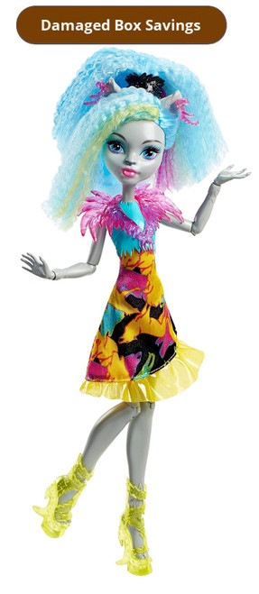 Monster High Electrified Hair-raising Silvi Timberwolf DAMAGED PACKAGING DVH66 from Pappystoyshop.com