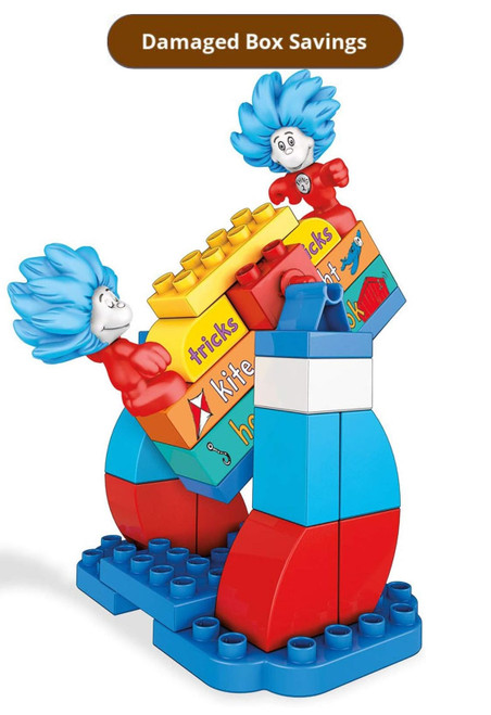 Mega Bloks Dr. Seuss Thing 1 & Thing 2 Tricks DAMAGED PACKAGING FNJ70 from Pappystoyshop.com