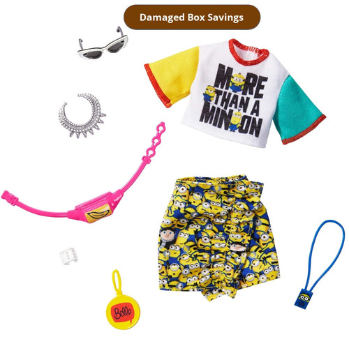 Barbie Storytelling Fashion Pack Minions DAMAGED PACKAGING