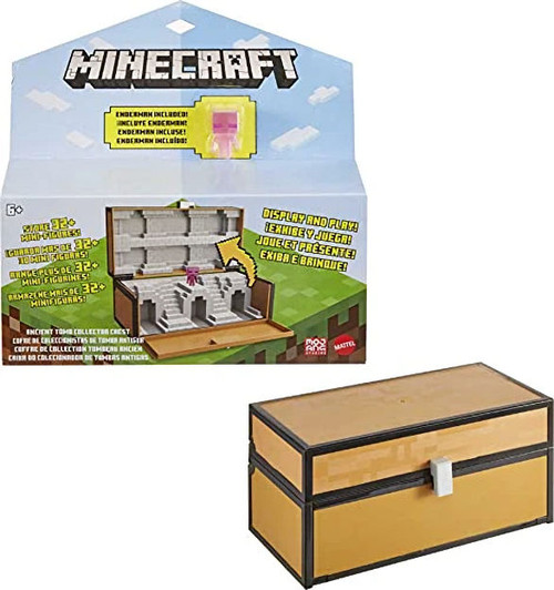 Minecraft Collector Chest and Exclusive Enderman Mini Figure GTP32 from Pappystoyshop.com