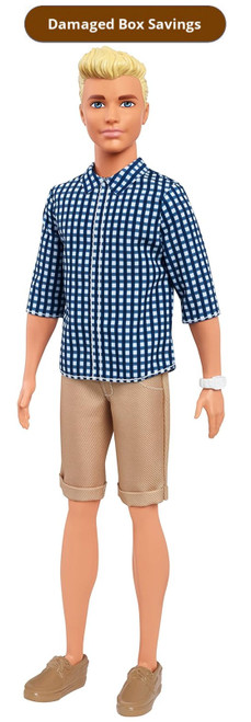 Barbie Ken Fashionistas Doll 7 Preppy Check DAMAGED PACKAGING FNH39 from Pappystoyshop.com