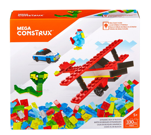 Mega Construx Dynamic Box of Blocks 330 Pcs FRB51 from Pappystoyshop.com