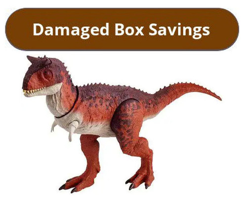 Jurassic World Action Attack Carnotaurus DAMAGED PACKAGING FMW89 from Pappystoyshop.com